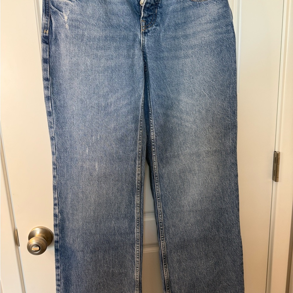 We The Free Light Blue Straight Leg Jeans